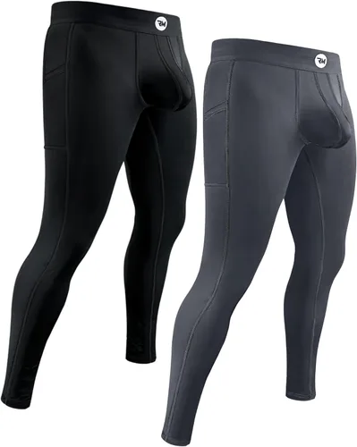Miniatura 64 de Real Men ABCD Pouch - Pantalones de compresión para hombre, paquete de 1, 2 y 3, leggings para hombre, pantalones de yoga, medias, capa base