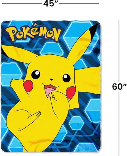 Miniatura 3 de Pokémon "Pikachu" Manta de forro polar, 45 x 60 pulgadas