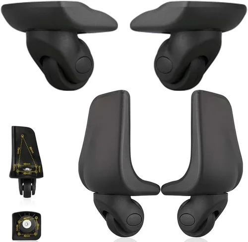 Miniatura 4 de FSFY Par Ruedas Traseras Maleta Reemplazo Maleta Rueda Giratoria 360 Spinner W001