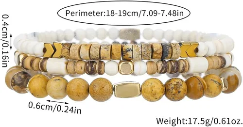 Miniatura 6 de Pulsera gótica ajustable punk trenzada multicapa Grunge conjunto de pulseras con cuentas Emo Metal Cuff Wrap Pulseras apilables regalo