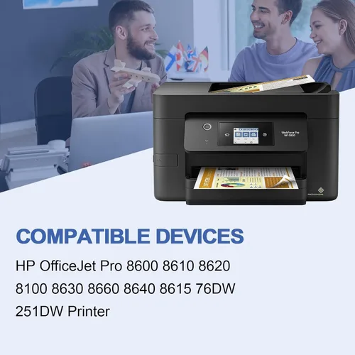 Miniatura 4 de 951XL Cartuchos de tinta amarillos de repuesto para cartuchos de tinta HP 951 XL 951XL (CN048AN) funcionan con impresora OfficeJet Pro 8610 8600