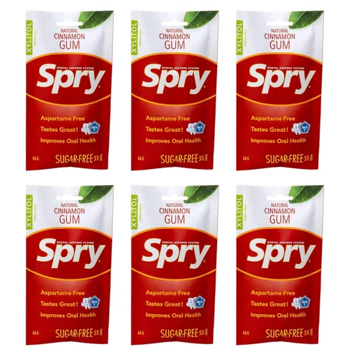 Miniatura 38 de Spry On The Go Fresh Chicle Natural de Xilitol Sistema de Defensa Dental - Sin Aspartamo, Sin Azúcar, Sin OMG (Menta, 55 Unidades - Paquete de 1)