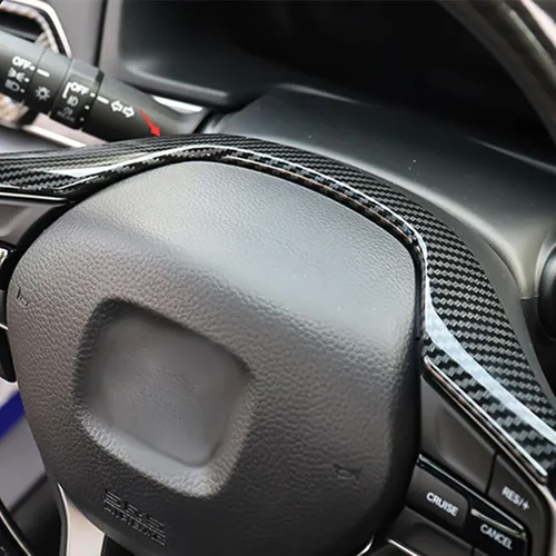 Miniatura 2 de x xotic tech Cubierta decorativa del marco superior e inferior del lado del conductor, estilo de fibra de carbono, compatible con Honda Accord 10ª 2