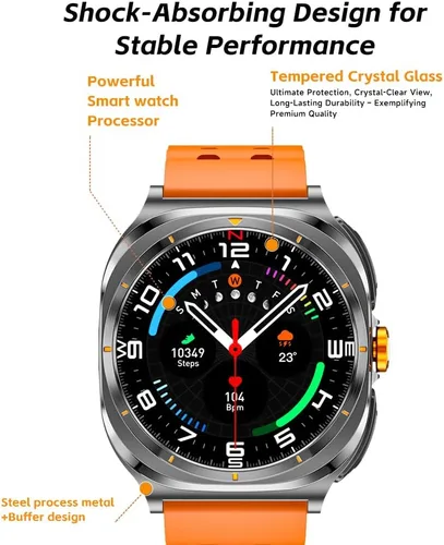 Miniatura 7 de Reloj inteligente con auriculares en el interior, contesta llamadas y escucha música, relojes de seguimiento de fitness, más de 100 modos deportivos