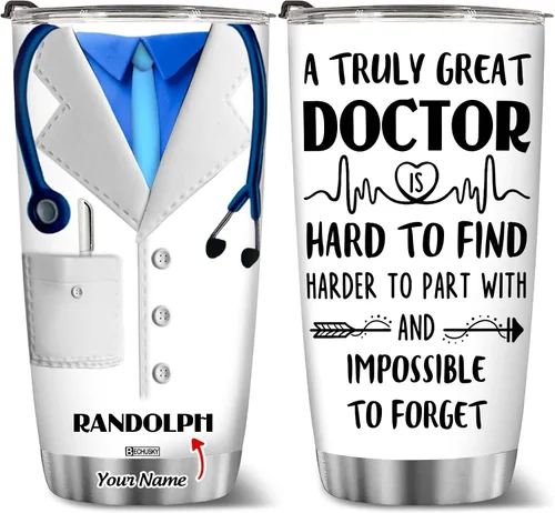 Miniatura 18 de BECHUSKY Regalo de graduación de doctorado personalizado, taza de doctorado con nombre personalizado, vaso de doctorado para hombres y mujeres