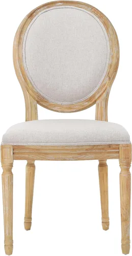 Miniatura 6 de Christopher Knight Home Phinnaeus Silla de comedor de tela beige de poliéster (juego de 2), juego de 2 piezas