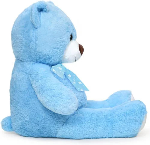 Miniatura 2 de Oso de Peluche Animal de Peluche 24'' Pequeño Oso de Peluche Juguete de Peluche Regalo para San Valentín Navidad Cumpleaños Azul
