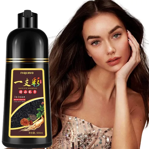 Miniatura 12 de Tinte plateado para el cabello, champú instantáneo de tinte para el cabello para hombres y mujeres, tintes de color plateado a base de hierbas 3