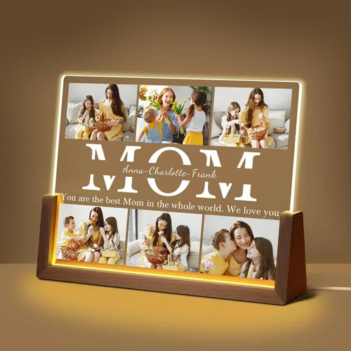 Miniatura 13 de Regalos de cumpleaños personalizados para el día del padre, para papá, de hija, hijo, esposa, marco de fotos con placa acrílica personalizada
