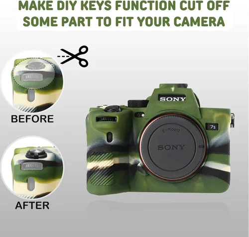 Miniatura 7 de Funda protectora de silicona para cámara réflex digital Sony A7SIII A7siii A7siii A7S3, jaula desmontable, a prueba de golpes, a prueba de polvo
