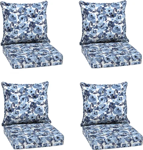 Miniatura 107 de Arden Outdoor Deep Seat Cushion Set, 24 x 24 pulgadas, Cojín para exteriores resistente al clima, a la lluvia y a la decoloración para silla, sofá