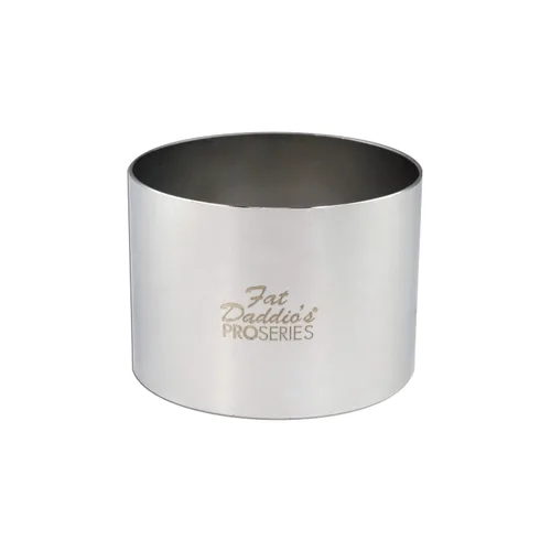 Miniatura 32 de Fat Daddio's Anillo redondo de acero inoxidable para pasteles y pastelería, 2 x 0.75 pulgadas