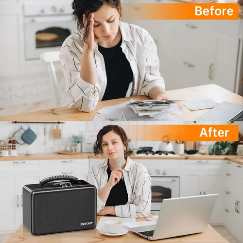 Miniatura 9 de ENGPOW Caja de dinero ignífuga, pequeña caja rígida ignífuga con cremallera y cerradura ignífugas, 6400 °F con aislamiento térmico resistente al