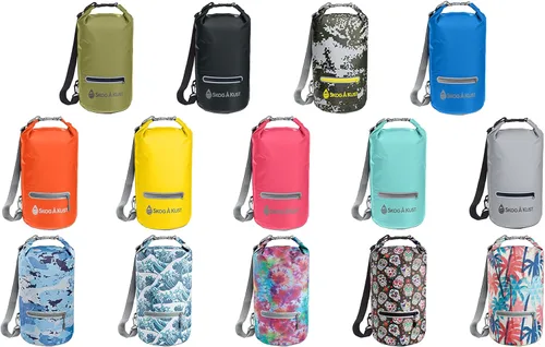 Miniatura 87 de Skog Å Kust DrySak - Bolsa impermeable con tapa enrollable para viajes y al aire libre - tamaños de 5, 10 y 20 litros Digicamo