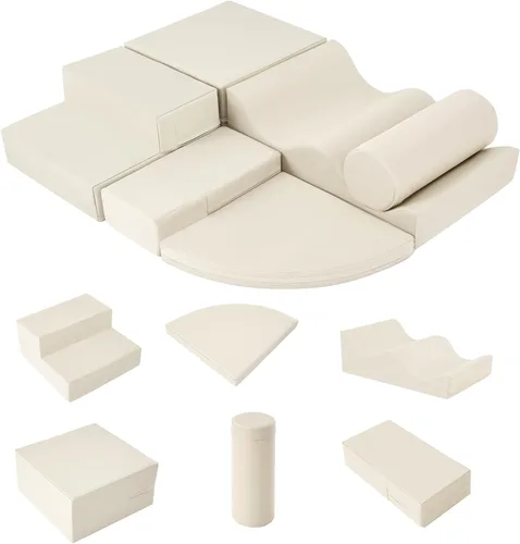 Miniatura 12 de Merax Juguetes de escalada para niños pequeños, juego de escalada y gateo suave para interiores, bloques de espuma suave para escalar, gatear, 6