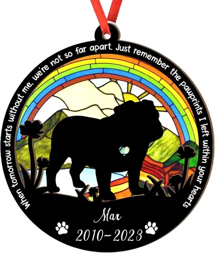 Miniatura 14 de Adorno personalizado para atrapasoles de sabueso afgano, adorno de Navidad de sabueso afgano, regalo para perro amante, sabueso afgano conmemorativo