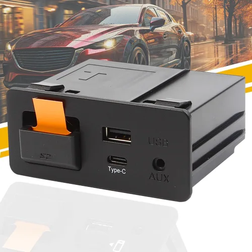 Dasbecan Kit de Retrofit Inalámbrico Tipo-C para Mazda Apple Carplay y Android Auto Compatible con Mazda 2/3/6/CX3/CX5/CX9/MX5 2015-2020, Adaptador
