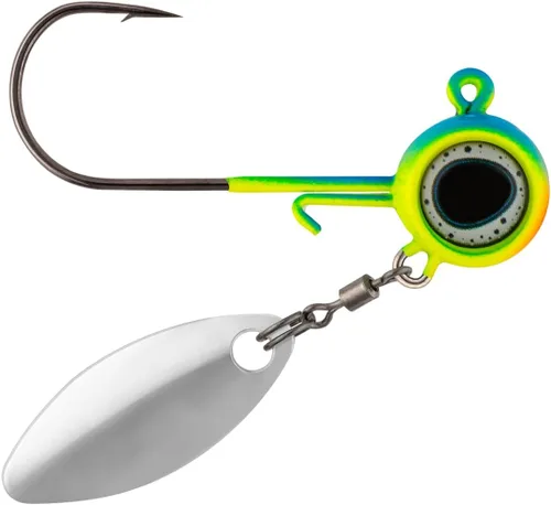 Miniatura 25 de Northland Fishing Tackle Deep-Vee Spin Jig, versátil Walleye Spinning Jig con hoja de sauce Thumper, señuelo multiespecie, cebo de pesca esencial