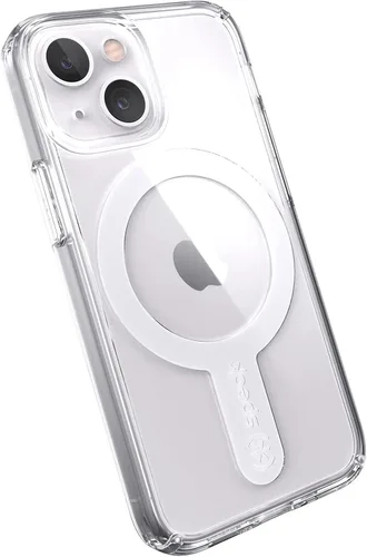 Miniatura 10 de Speck Funda para iPhone 13 Mini, protección contra caídas, compatible con carga inalámbrica, transparente, antimicrobiana