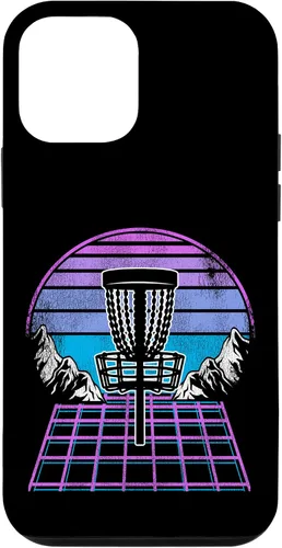 Miniatura 15 de Disco Golf Basket 90s Synthwave Sunset Retrowave Frisbee Golf Case para iPhone 15