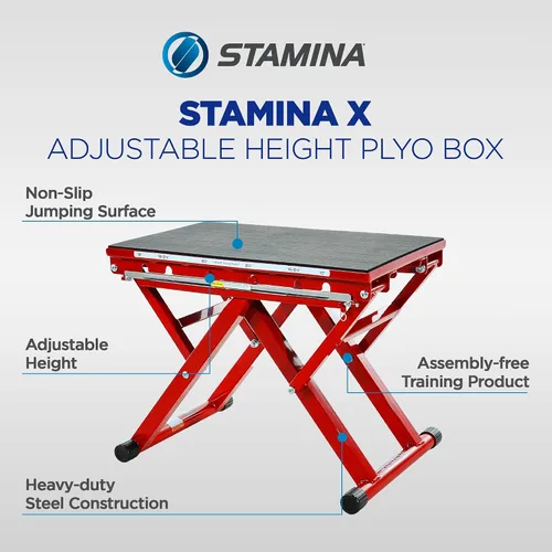 Miniatura 2 de Stamina X, caja Plyo de altura ajustable 12" to 24" Adjustable Height Plyo Step Up Exercise Box for home workouts; Access to müüv; Non-Slip