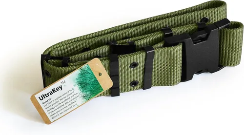 Miniatura 5 de UltraKey Cinturón táctico, cinturón de rescate militar resistente de seguridad ajustable para deportes al aire libre y caza Greenv2