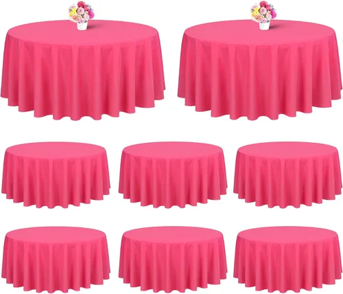 Miniatura 47 de Showgeous Paquete de 4 manteles rectangulares de poliéster de 60 x 102 pulgadas, resistentes a las arrugas, lavables, para bodas, mesas de comedor