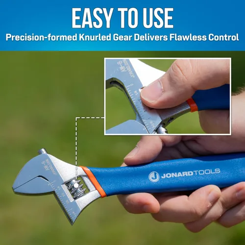 Miniatura 3 de Jonard Tools Llave ajustable AW-8 mordaza extra ancha, 8 pulgadas (el color puede variar)