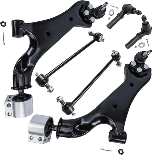 Miniatura 244 de Detroit Axle - Kit de extremo delantero para Chrysler 300 Dodge Charge Challenger 2011-2023, 2 brazos de control inferiores traseros 2 rótulas