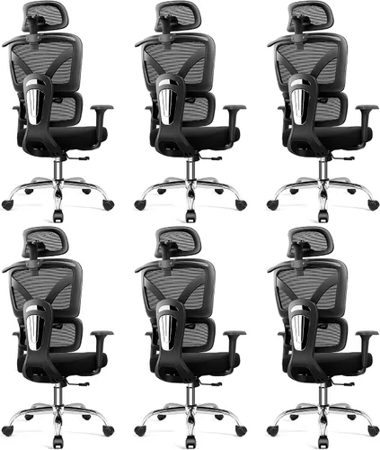 Miniatura 22 de Ergonomic Office Desk Chair, Breathable Mesh Office Chair with Lumbar Support, Computer Desk Chairs Comfy for Home Office, Work, Study, 300LBS
