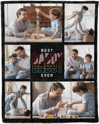 Miniatura 13 de D-Story Manta de hijo, divertidas mantas personalizadas con fotos, regalo para papá, manta de disfraz, regalo para hija, regalos personalizados