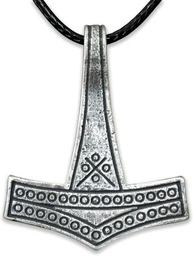 Miniatura 27 de Baldur Jewelry - Collar con Colgante de Martillo de Thor Mjölnir - Joyería Vikinga Nórdica de Thor - Collar de Thor - Regalos de Thor para Hombres