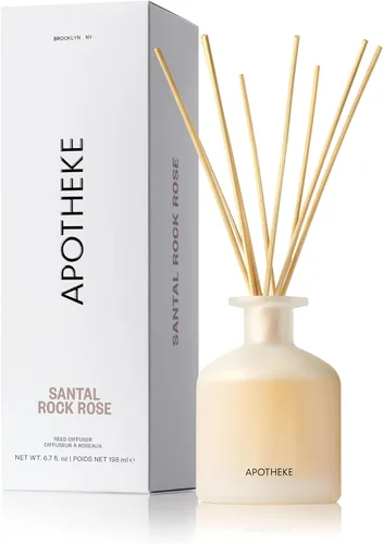 Miniatura 16 de Apoteke Difusor de Aroma Esencial con Varillas de Ratán de Lujo para el Hogar, Menta Silvestre y Hiedra - 6.7 Fl Oz de Aceite Esencial