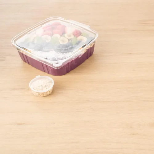Miniatura 10 de Restaurantware Tamper Tek - Contenedores para llevar de 48 onzas, 100 recipientes a prueba de manipulaciones, tapa con bisagras, recipientes