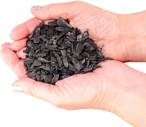 Miniatura 5 de Carbón hortícola prémium para plantas de interior, 1 cuarto de galón, enmienda de suelo de diamante negro para orquídeas, terrarios y jardinería por