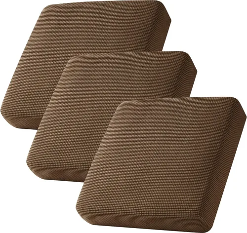 Miniatura 116 de CHUN YI - Funda elástica de cojín para sofá biplaza, funda de asiento de sofá con tela jacquard de elastano (mediana, color marfil blanco)