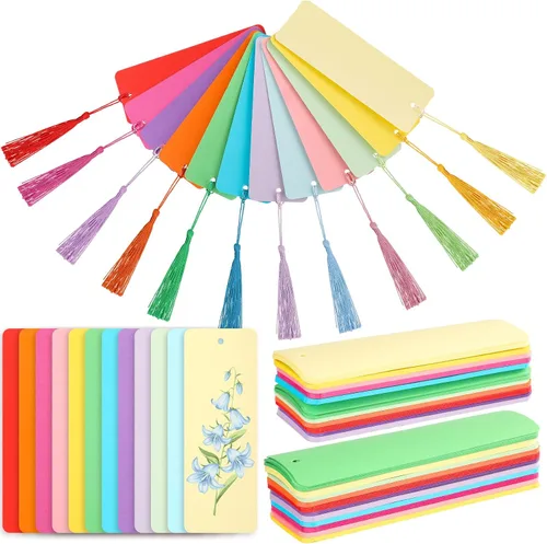 Miniatura 8 de Sinmoe 60 Pcs Scented Bookmarks for Women Book Lovers Scratch and Sniff Rose Flower Bookmarks with Tassels Smelly Craft Reading Gifts for Reading