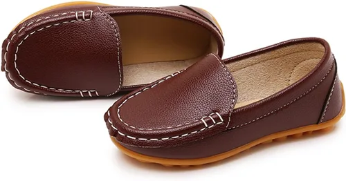 Miniatura 6 de RVROVIC Mocasines planos Oxford de piel sintética para niños y niñas (niño pequeñoniño pequeño)