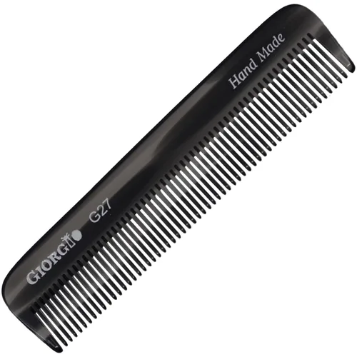 Miniatura 16 de Giorgio G27 - Peine de bolsillo para dientes finos, hecho a mano, alisador de pelo para el cuidado diario del cabello, bigote y barba para hombres