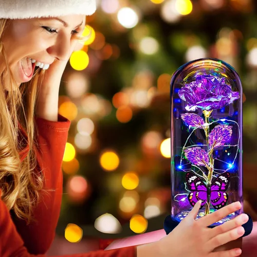 Miniatura 5 de Thrjia Rosas para el Día de la Madre, regalos para mamá, mujer, esposa, ella, regalos de rosas para el Día de la Madre para mamá y mujer, rosa Morado