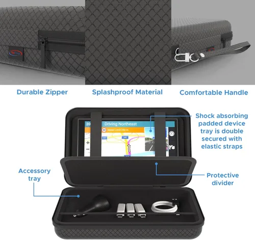 Miniatura 3 de Digicharge Funda rígida para Garmin Drivesmart 76 86 65 Dezl OTR710 780 RV 785 770 760 Dezlcam Fleet 790 Overlander Catalyst Nuvi 2797 2757 Magellan