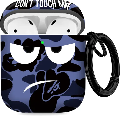 Miniatura 14 de Funda para Airpods, No Me Toques Funda para Airpods con Llavero/Cordón Funda Suave Bonita Resistente a Golpes para Mujeres y Hombres Compatible