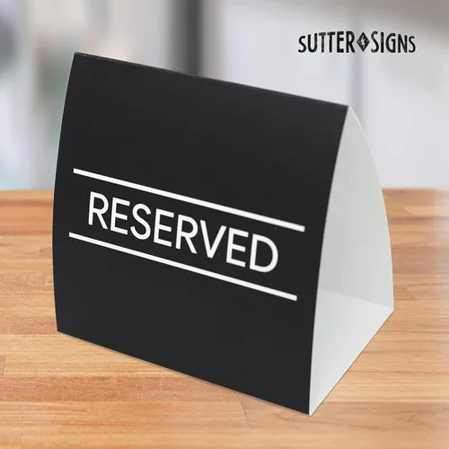 Miniatura 3 de Carteles de mesa reservados, paquete de 20 Tarjetas de mesa para bodas, restaurantes, eventos