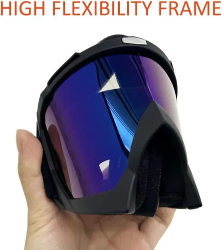 Miniatura 4 de Gafas para Bicicleta de Tierra ATV Gafas de Motocicleta Paquete de 2 Gafas de Motocross para Adultos Hombres Mujeres Jóvenes Niños Gafas de Casco