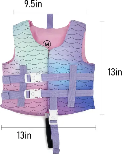 Miniatura 3 de Chaleco de natación Chaqueta de flotación Chaqueta de natación Aprende a nadar Dispositivo 30-50 lbs Escamas espumosas