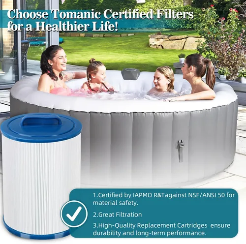 Miniatura 6 de PWW50P3 - Cartucho de filtro para bañera de hidromasaje – Sustituye a 6CH-940, FC-0359, 817-0050, 25252, PWW50 – Compatible con Pleatco, Unicel