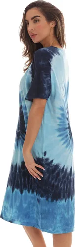 Miniatura 2 de Just Love Camisón de manga corta con teñido anudado para mujer