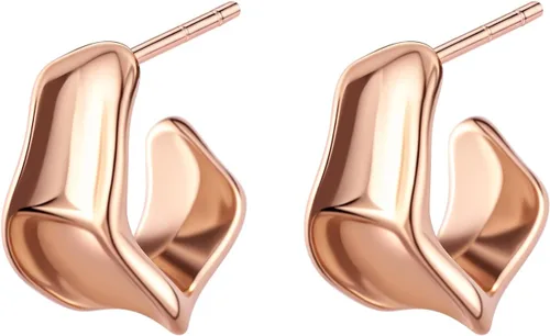 Miniatura 7 de Aretes de aro gruesos de oro para mujer, chapados en oro de 14 quilates y plata, aretes geométricos, aretes colgantes de nudo de moda