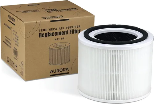 Aurora Filtro de repuesto para purificador de aire AR10F, compatible con Aurora AR100W, filtro True HEPA H13 con filtro 3 en 1, 1 paquete, color