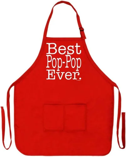 Miniatura 14 de Best Grandpa Papa Gramps Pop-Pop o Poppy Ever - Delantal ajustable con pechera de dos bolsillos